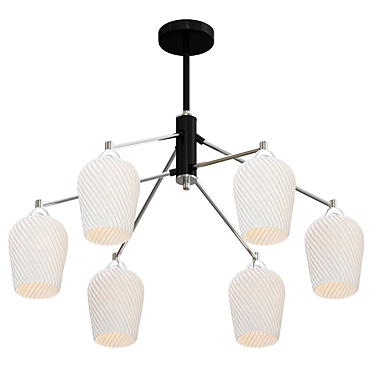 Elegant F-Promo Pendant Chandelier 3D model image 1 