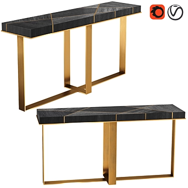 Starfall Console Table: Sleek and Stylish Design 3D model image 1 