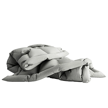 Luxurious Cozy Comfort:  Ultra-Soft Blanket 3D model image 1 