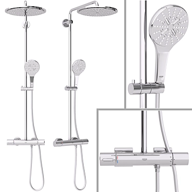 Grohe Rainshower Smartactive Shower System 310 3D model image 1 