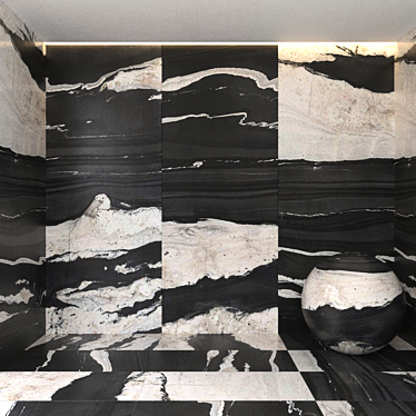 Elegant Copacabana Marble Tiles 3D model image 1 