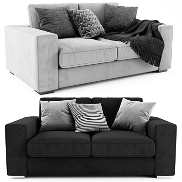 BoConcept Cenova: Modern 2-Seater Sofa 3D model image 1 