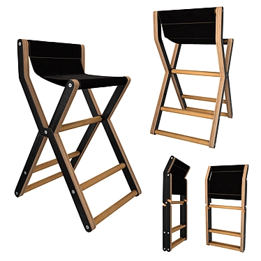 DVELAS RIS | Folding High Stool 3D model image 1 