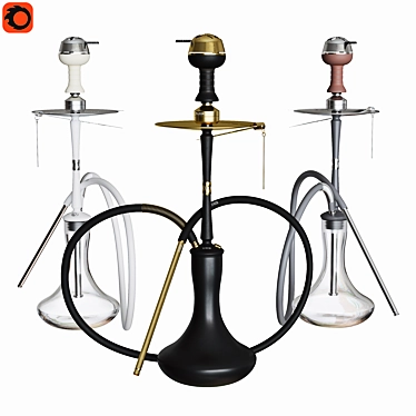 Sleek XHoob Go On Hookah 3D model image 1 