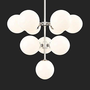 Elegant Crystal Ashleigh Chandelier 3D model image 1 