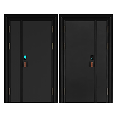 Exterior Doors: Secure and Stylish 3D model image 1 