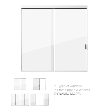 Dynamic Sliding Windows - Time-saving Set 3D model image 1 