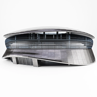 Curved Office Buildings 3D model image 1 