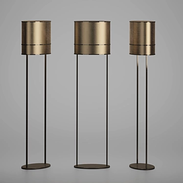 Elegant Orione Floor Lamp 3D model image 1 