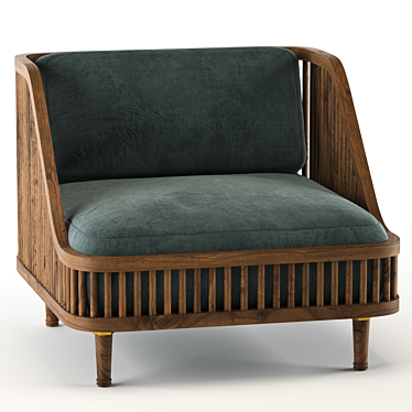  Luxe Lounge Chair 3D model image 1 