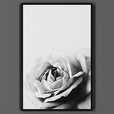 Black Framed Artwork 3D model image 1 