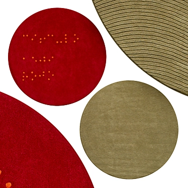 Elegant Circle Rugs | No. 071 3D model image 1 