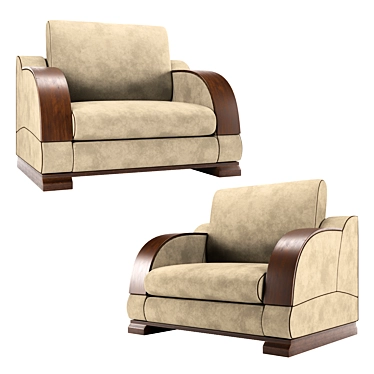 Modern Ergonomic Home Chair 3D model image 1 