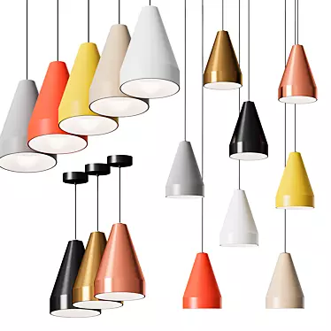 Tamara Modern Pendant Lamp: Elegant Art Deco Inspired Design 3D model image 1 