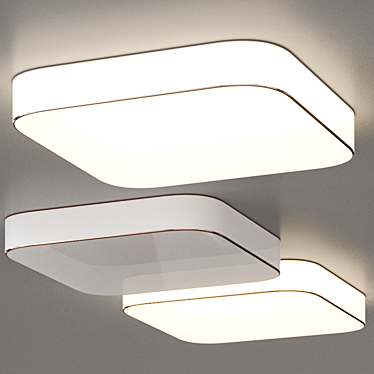 Penta Slide Square: Stylish Ceiling Luminaires 3D model image 1 