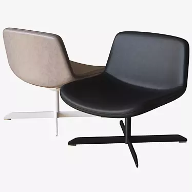 Modern Swivel Lounge Chair 3D model image 1 