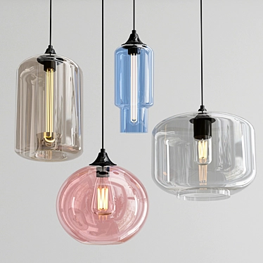 Staggered & Clear Glass Pendant Collection