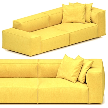 Modern Comfort: Neowall Sofa 3D model image 1 