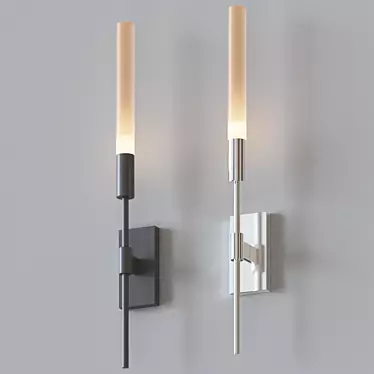 Sleek LED Wand Sconce 3D model image 1 