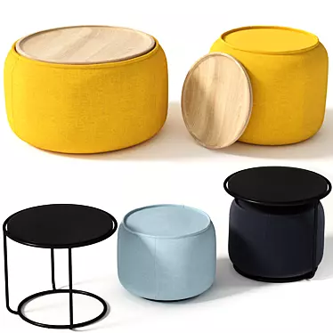 Softline Tom: The Perfect Pouf for Your Space 3D model image 1 