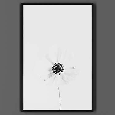 Sleek Black Framed Art 3D model image 1 