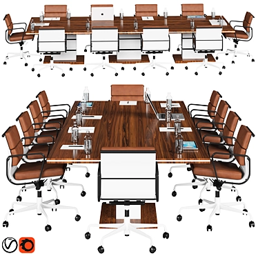 Modern Conference Table - 2015 Design 3D model image 1 