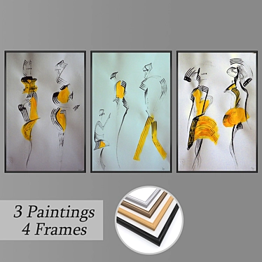 Versatile Wall Art Set: No 2268 3D model image 1 