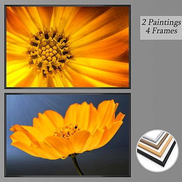 Versatile Set of Wall Paintings 3D model image 1 