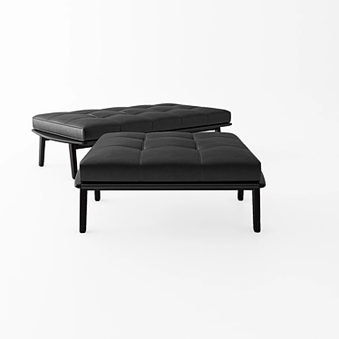 Scandi-Italian Fusion: Minotti Fynn Bench 3D model image 1 