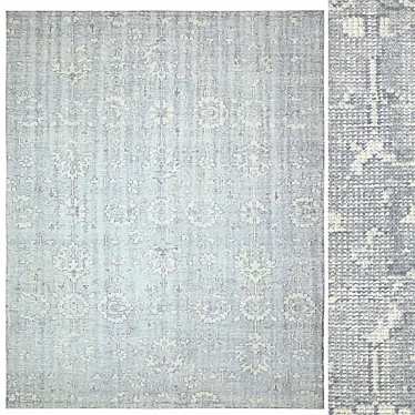 Hillsborough Hand-Knotted Rug: Exquisite Elegance for Your Home 3D model image 1 