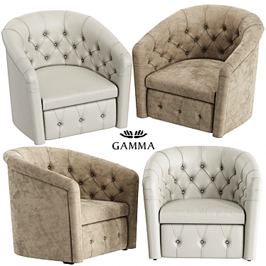 Ginger Luxury Armchair: Italian Elegance 3D model image 1 