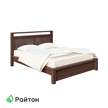 Modern Scandinavian Design Bed 3D model image 1 