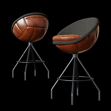 Wembley Football Fan Counter Stool 3D model image 1 