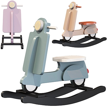 Childhome Rocking Scooter: Fun Rock 'n' Roll! 3D model image 1 