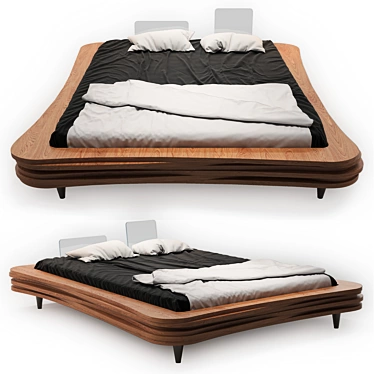 Gie-el Modern Bed 3D model image 1 