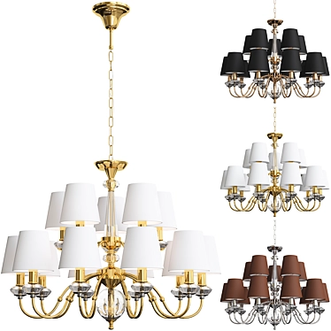 MW-LIGHT Sofia 15 - Elegant 15-Light Chandelier 3D model image 1 