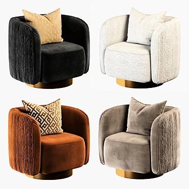 Elegant Eichholtz Armchair: Perfect for Your Home 3D model image 1 