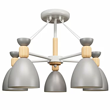 Elegant Freya Delia Pendant Light 3D model image 1 