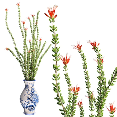 Spring Blooming Vase 3D model image 1 