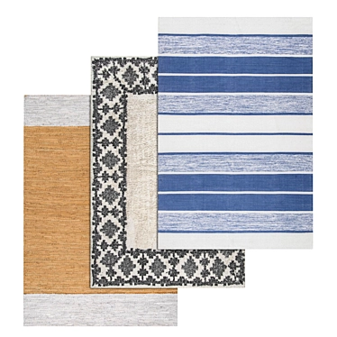 Luxury Carpet Set: High-Quality Textures & 3D Variants 3D model image 1 