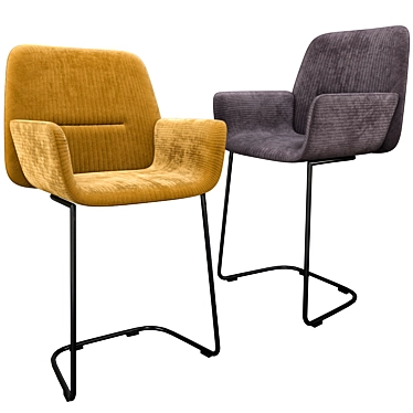Nuez Chair: Modern, Stylish, and Comfortable 3D model image 1 