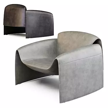 Poliform Le Club: Modern Elegance Armchair 3D model image 1 
