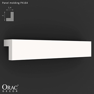 Sleek Wire Concealing Panel  3D model image 1 