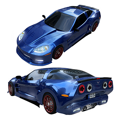 3D Chevrolet Corvette Model 3D model image 1 