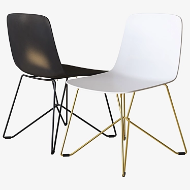 Elegant Vela Chair by Calligaris 3D model image 1 