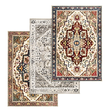 Luxury Carpet Set: High-Quality Textures & Versatility 3D model image 1 