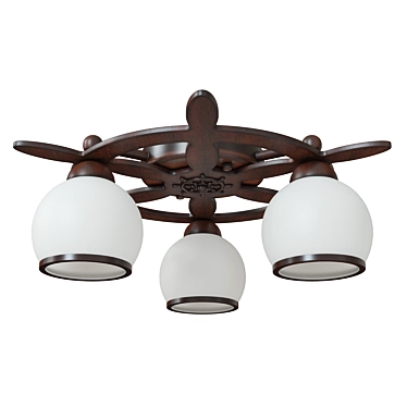 Country Charm Ceiling Chandelier 3D model image 1 