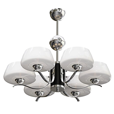 Vintage Art Deco Chandelier 3D model image 1 