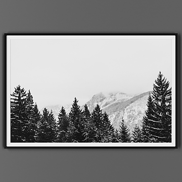 Black Frame Artwork 3D model image 1 