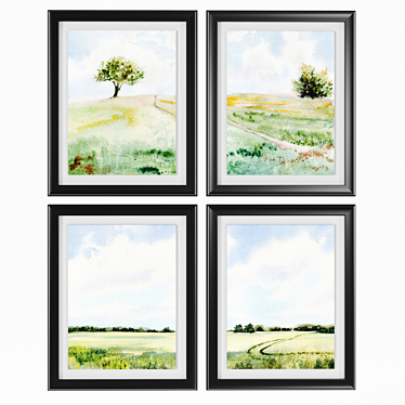 Farmhouse Chic Art Frames - 101x81cm - Multiple Colors 3D model image 1 